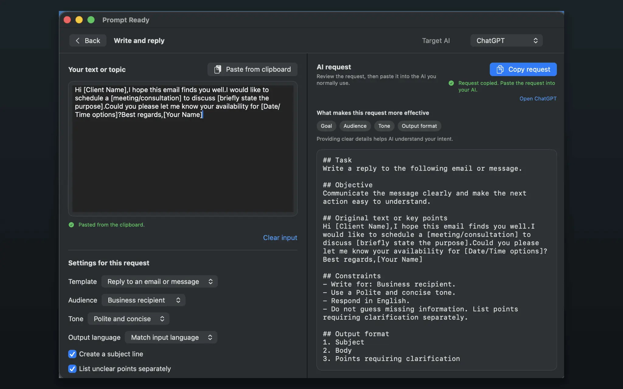 Screenshot 2 of Prompt Ready