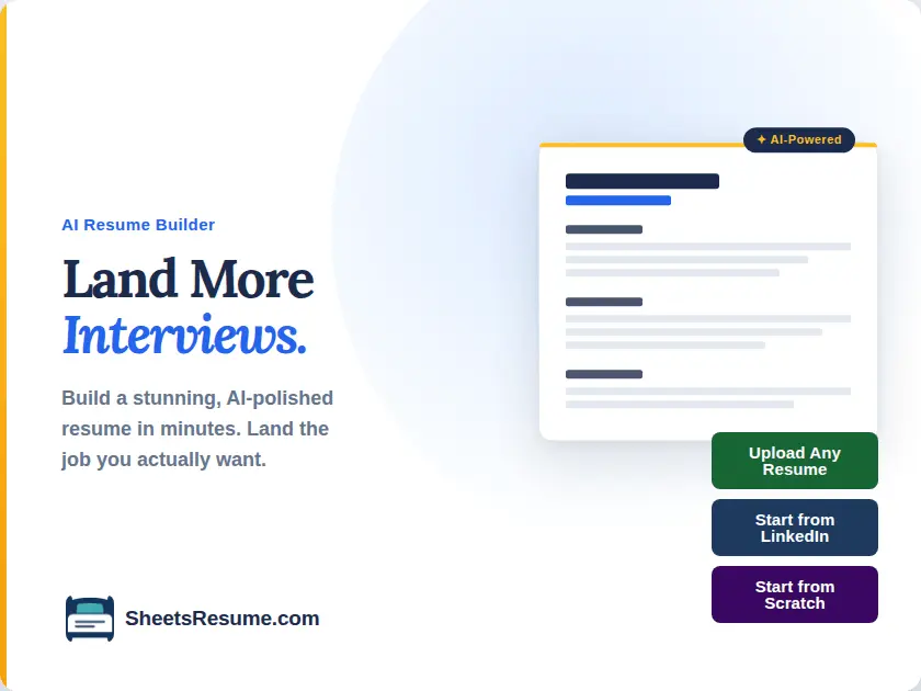 Screenshot 3 of Sheets Resume Builder