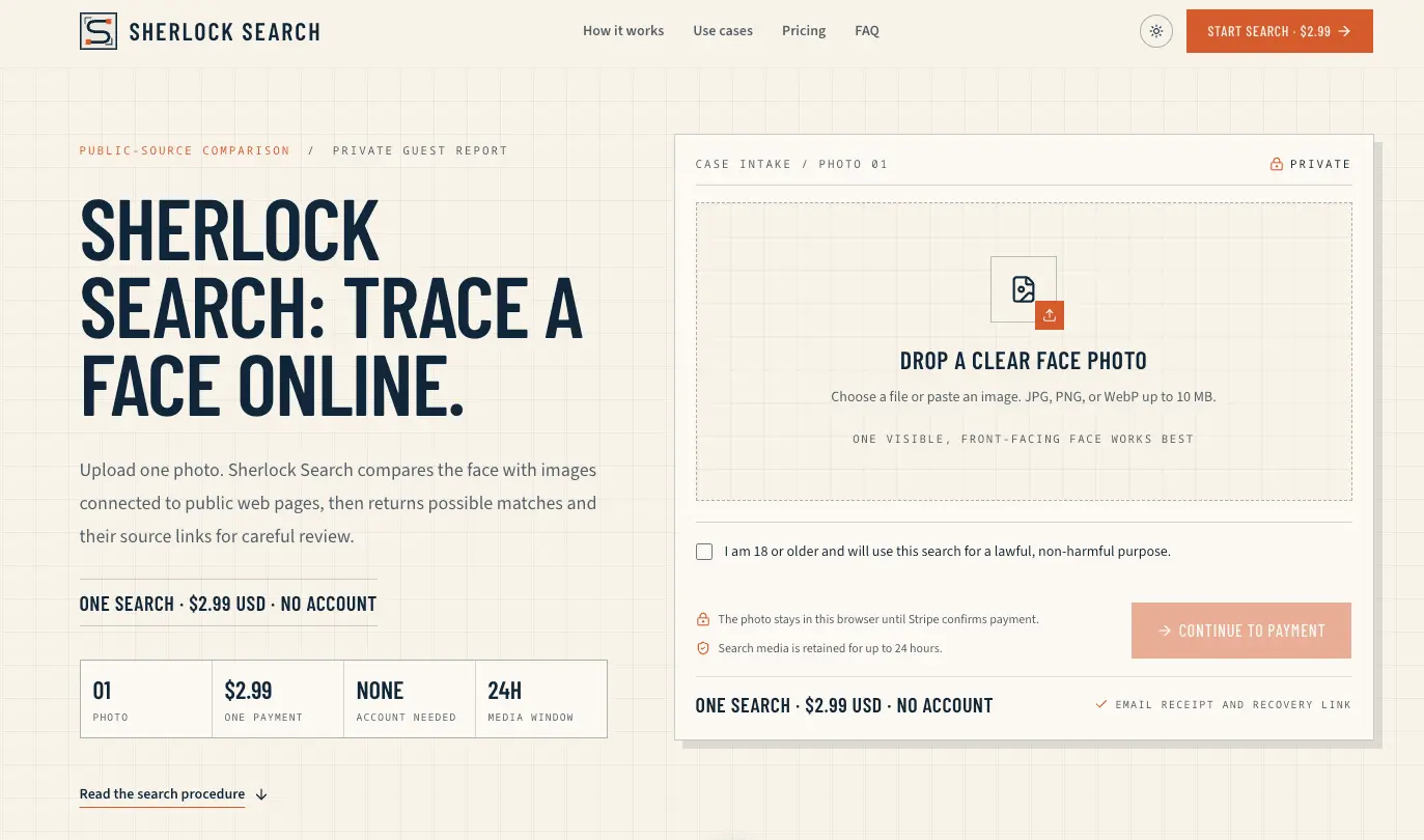 Screenshot 1 of Sherlock Search