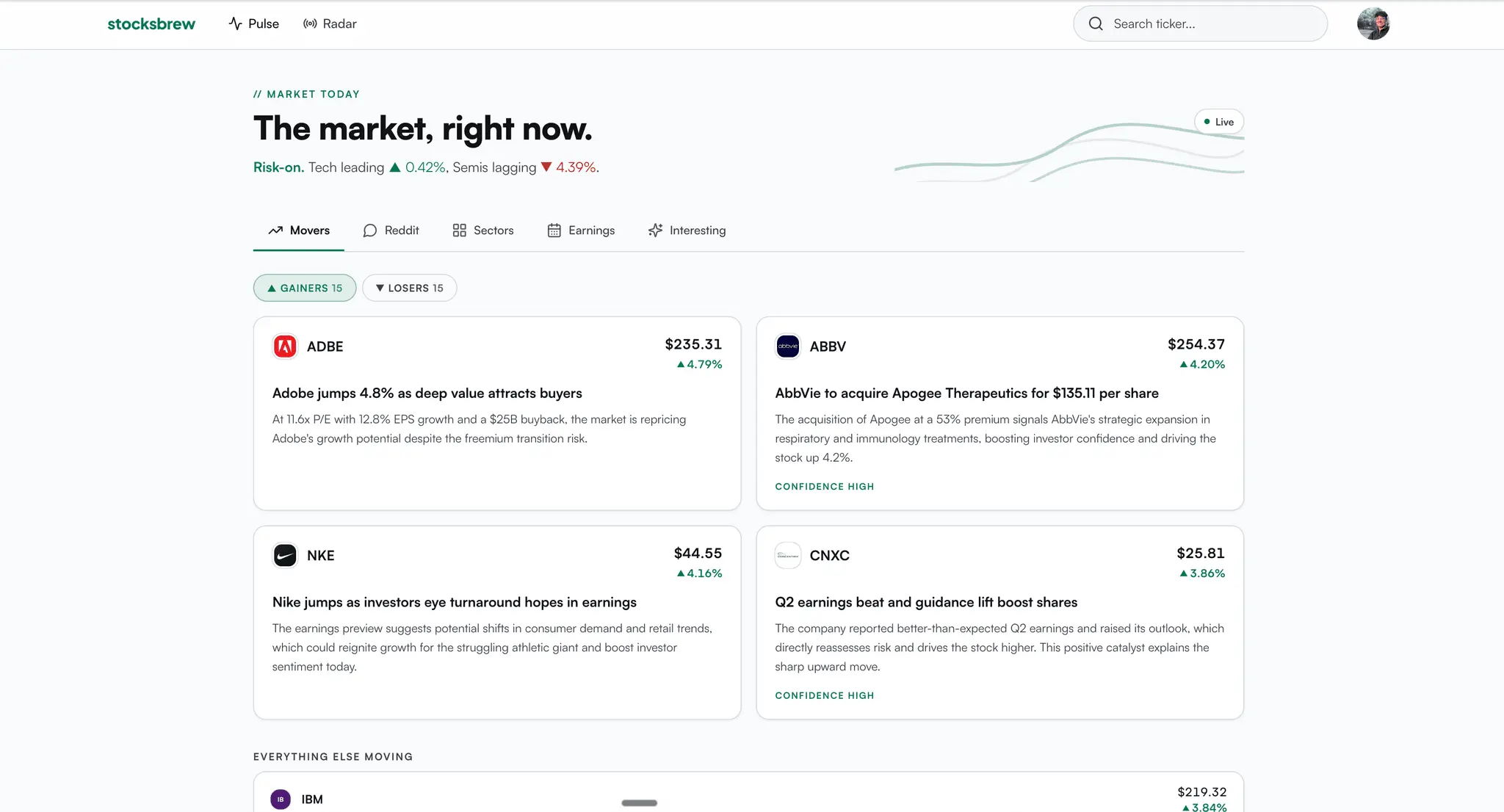 Screenshot 4 of StocksBrew