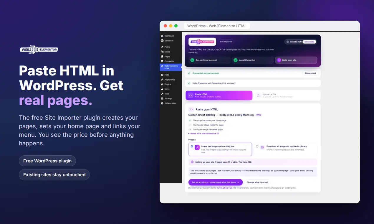 Screenshot 3 of Web2elementor