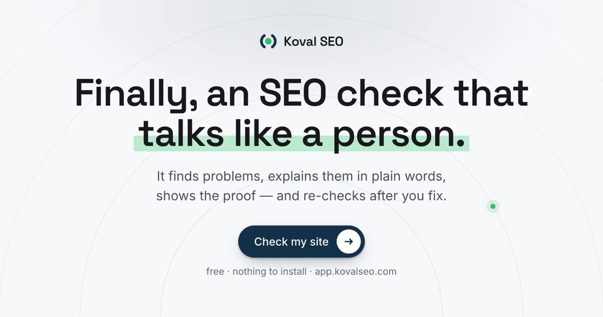 Screenshot 1 of Koval SEO Console