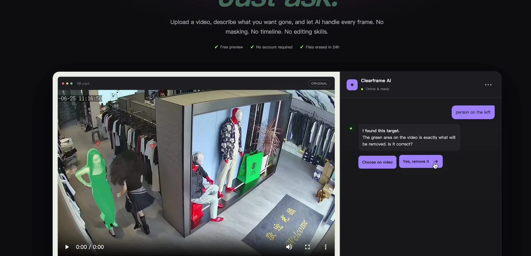 Screenshot 1 of Video Object Remover
