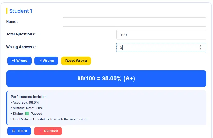 Screenshot 1 of Easy Quick Grade