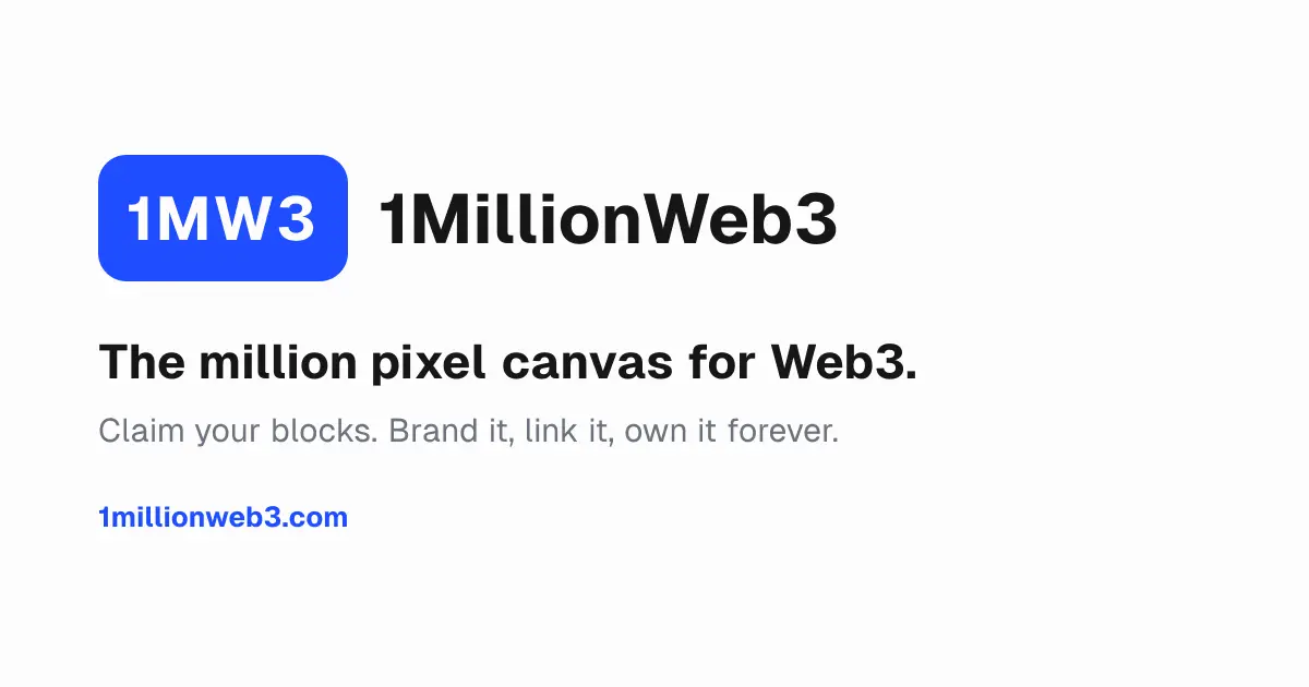 Screenshot 1 of 1MillionWeb3