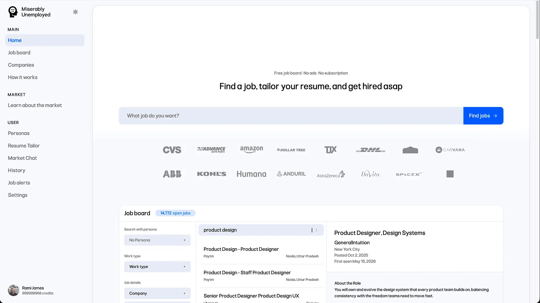 Screenshot 1 of Miserably Unemployed