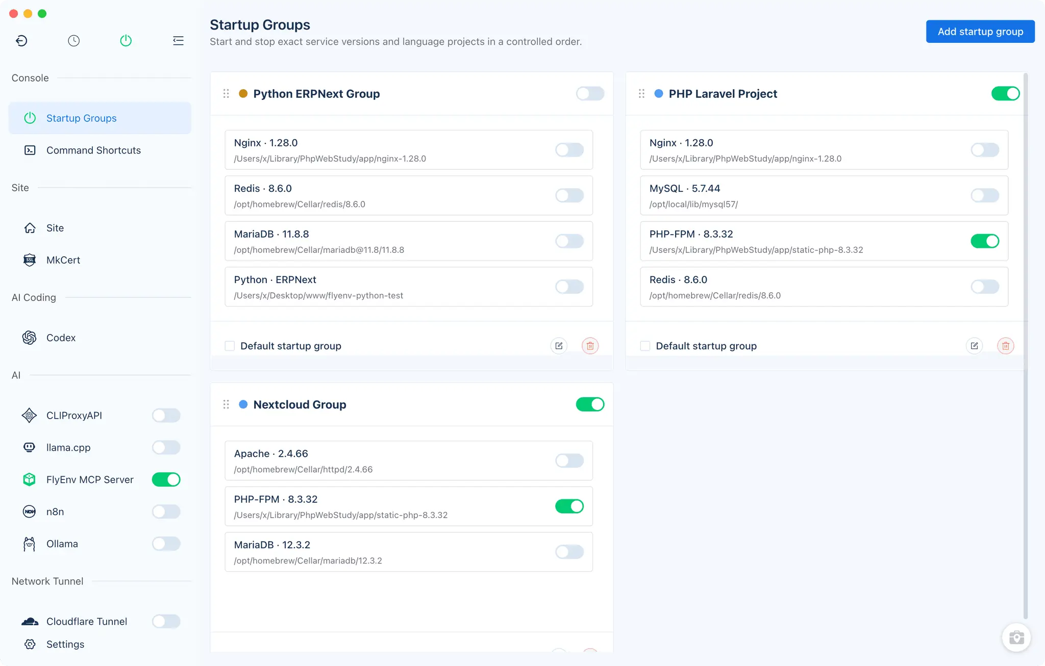 Screenshot 1 of FlyEnv