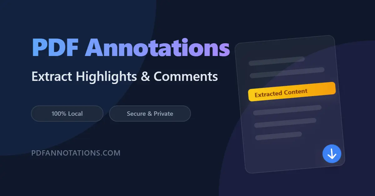 Screenshot 1 of Free PDF Annotation Extractor