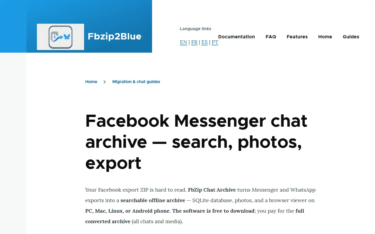 Screenshot 5 of Fbzip2Blue