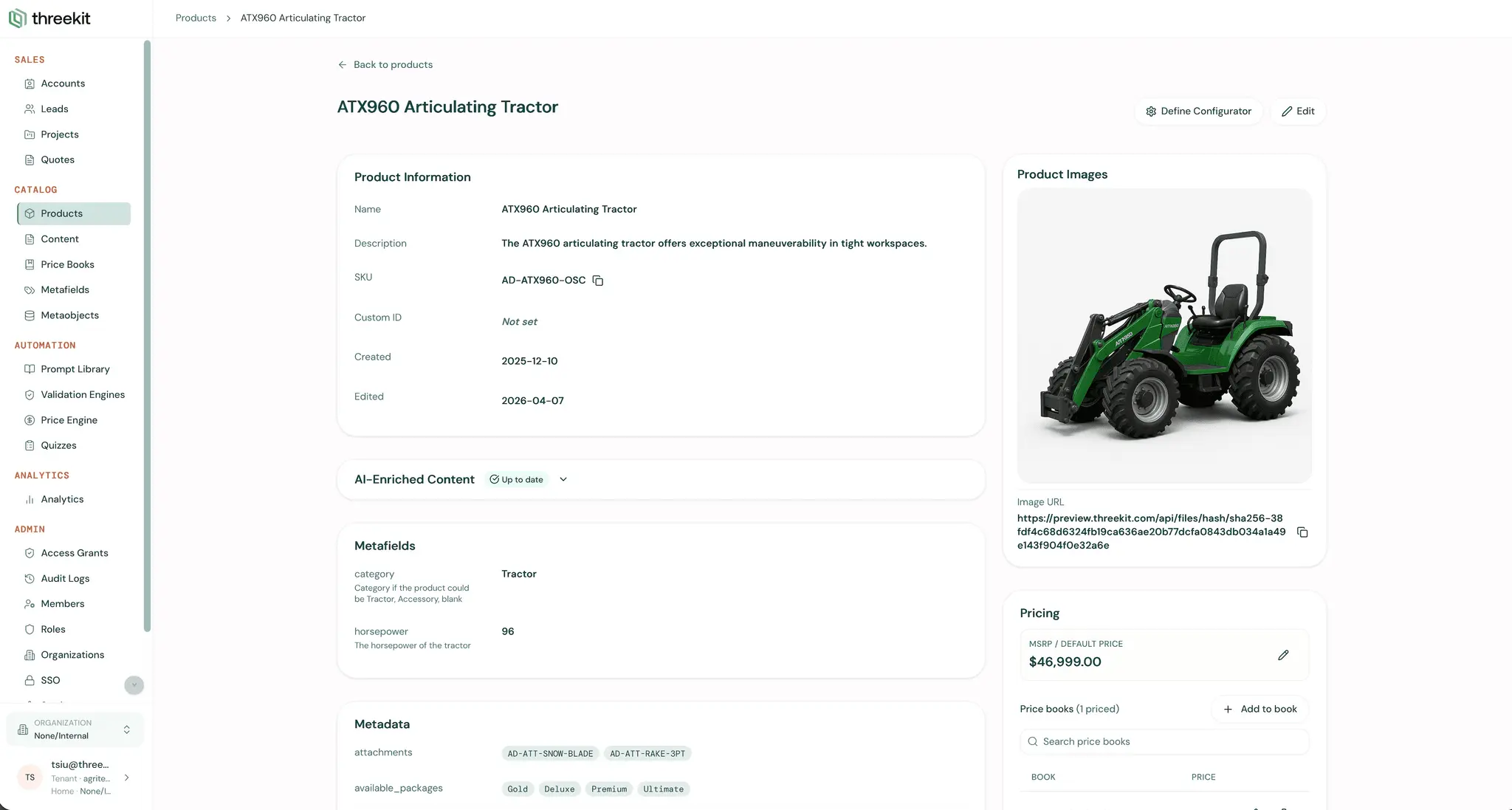 Screenshot 2 of Threekit