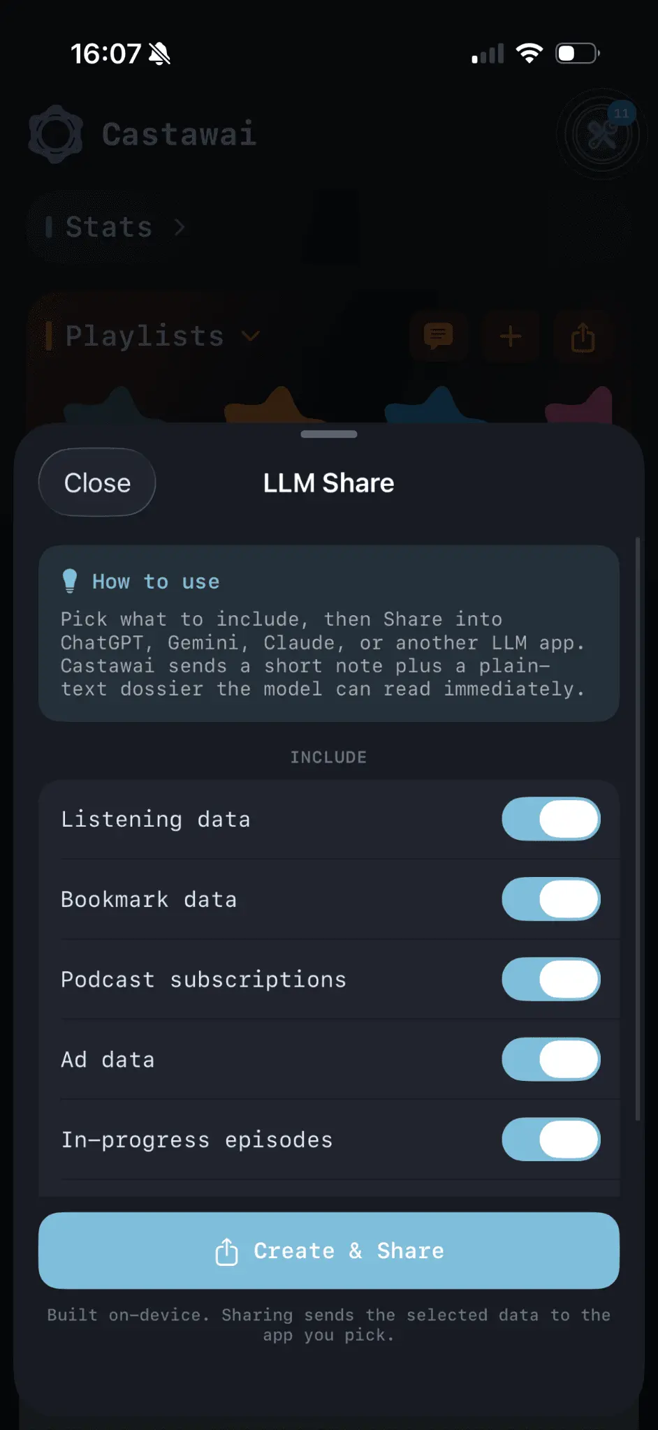 Screenshot 6 of Castawai Podcast Player