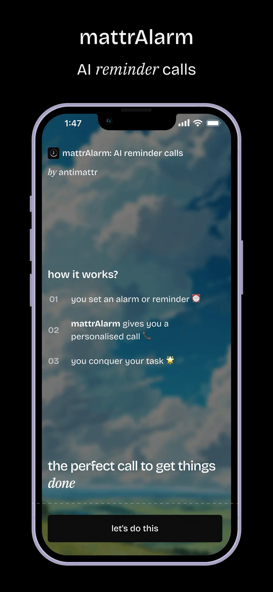 Screenshot 4 of mattrAlarm