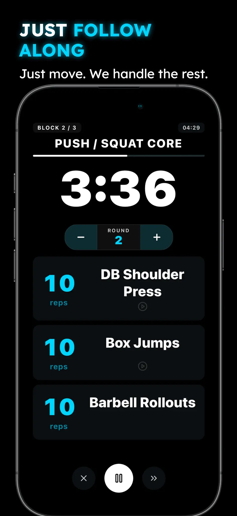 Screenshot 4 of BRIK — HIIT & Hyrox Workout Generator