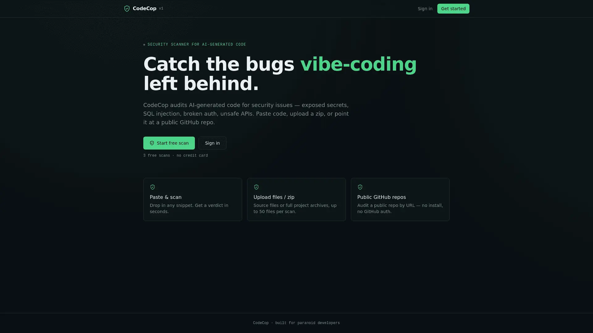 Screenshot 1 of CodeCop