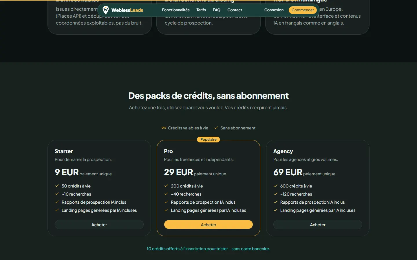 Screenshot 8 of WeblessLeads