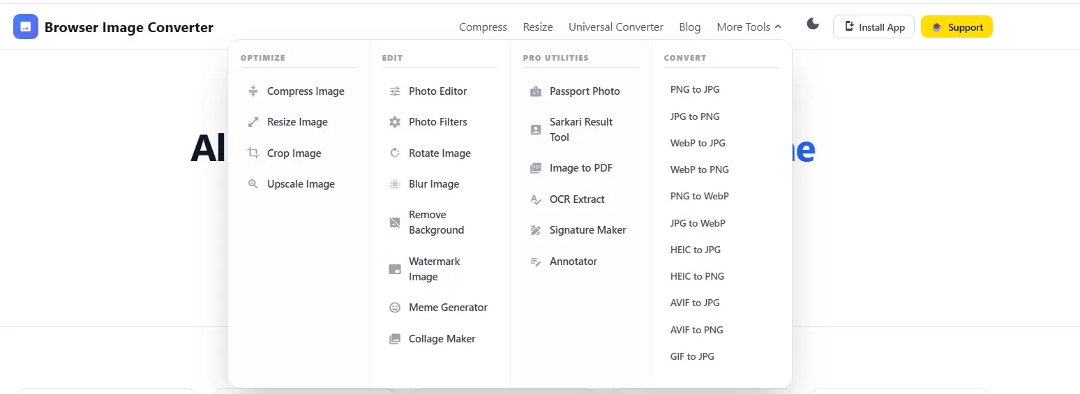 Screenshot 5 of Browser Image Tools