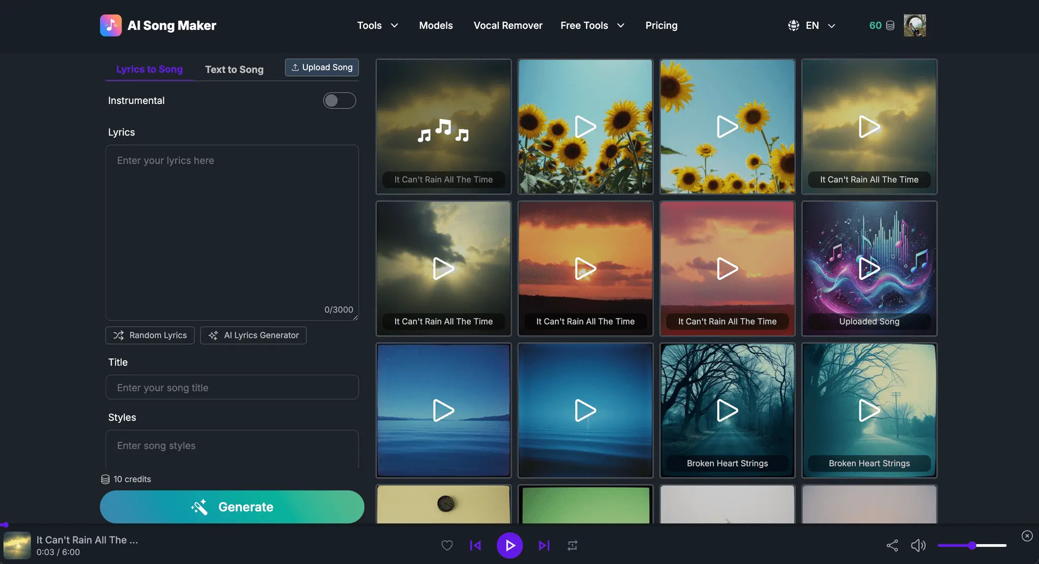 Screenshot 1 of AI Song Maker: AI Music Generator for Ro