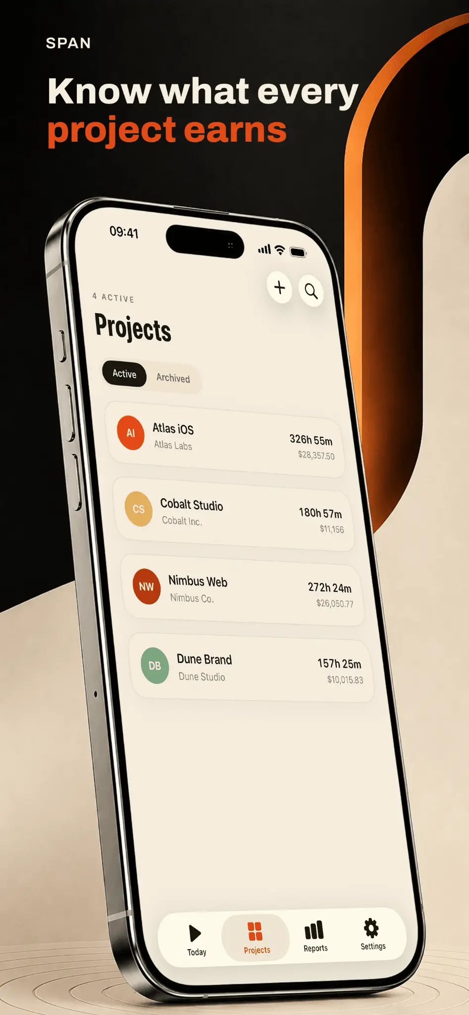 Screenshot 3 of Span - Time tracker & timesheet