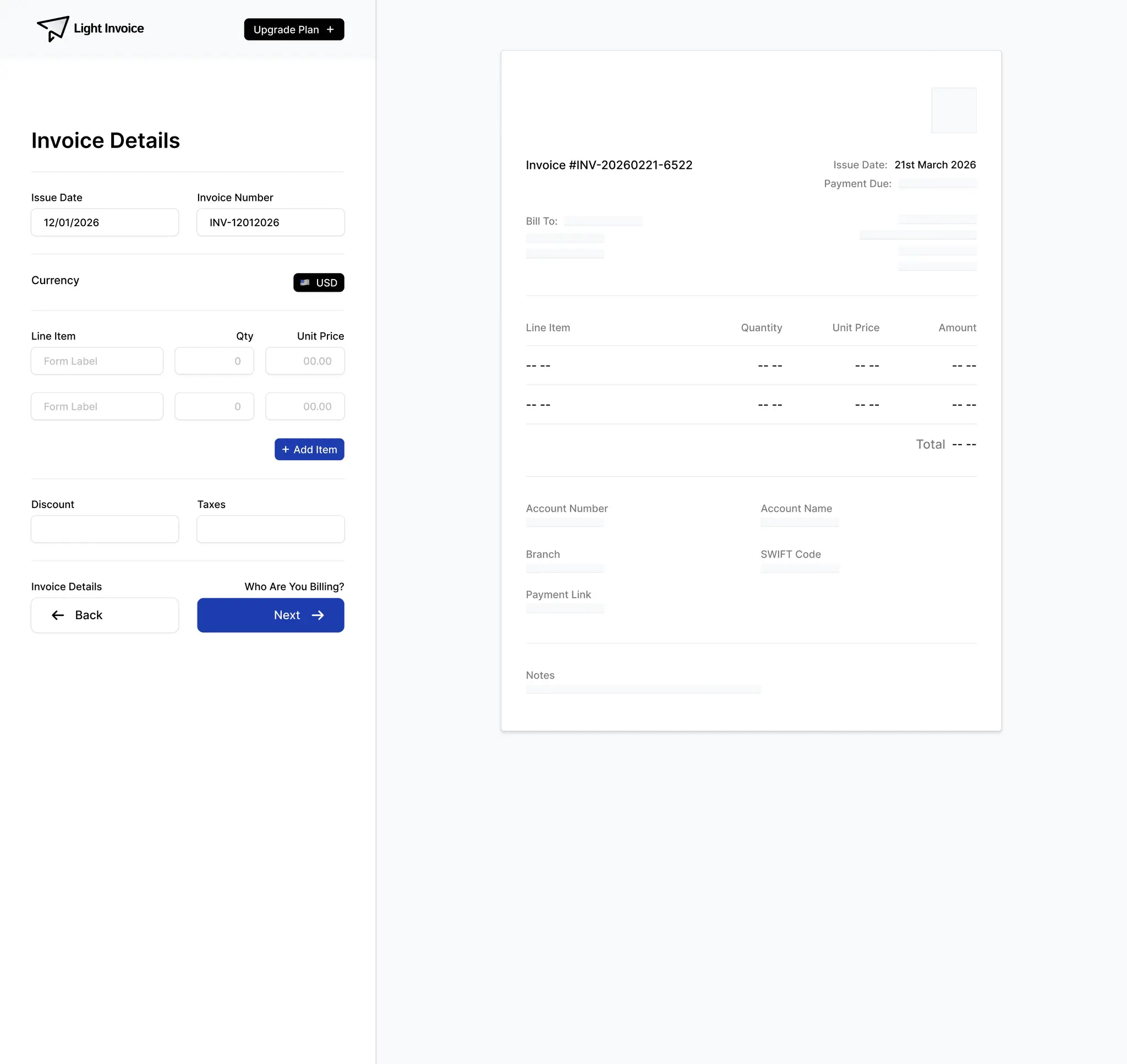 Screenshot 1 of LightInvoice
