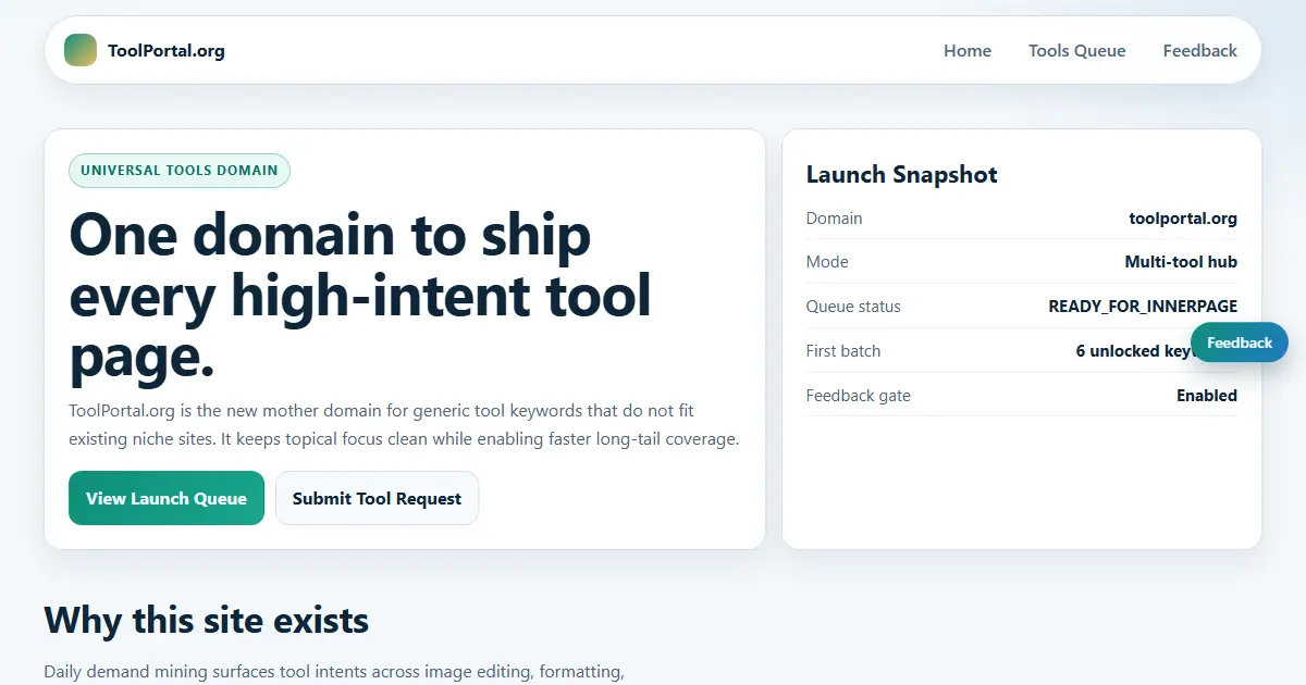 Screenshot 1 of ToolPortal