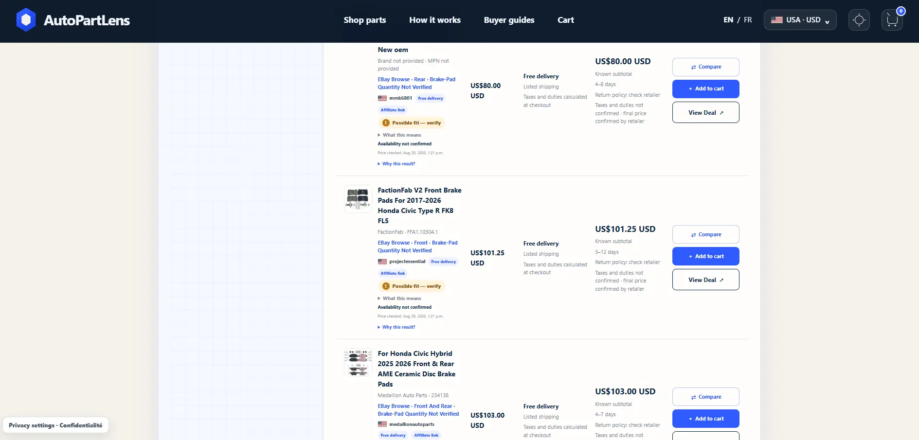 Screenshot 4 of AutoPartLens