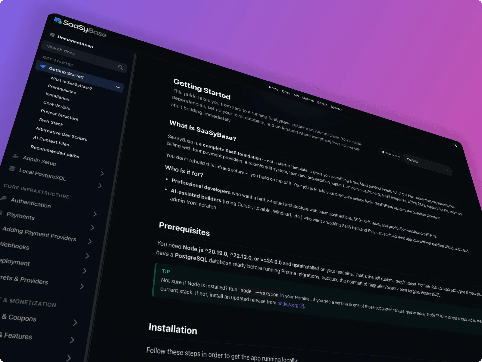 Screenshot 2 of Saasybase Next.js SaaS Boilerplate