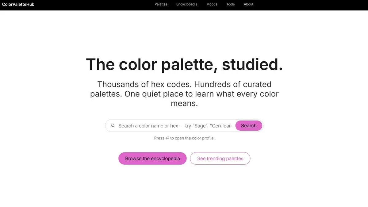 Screenshot 1 of ColorPaletteHub