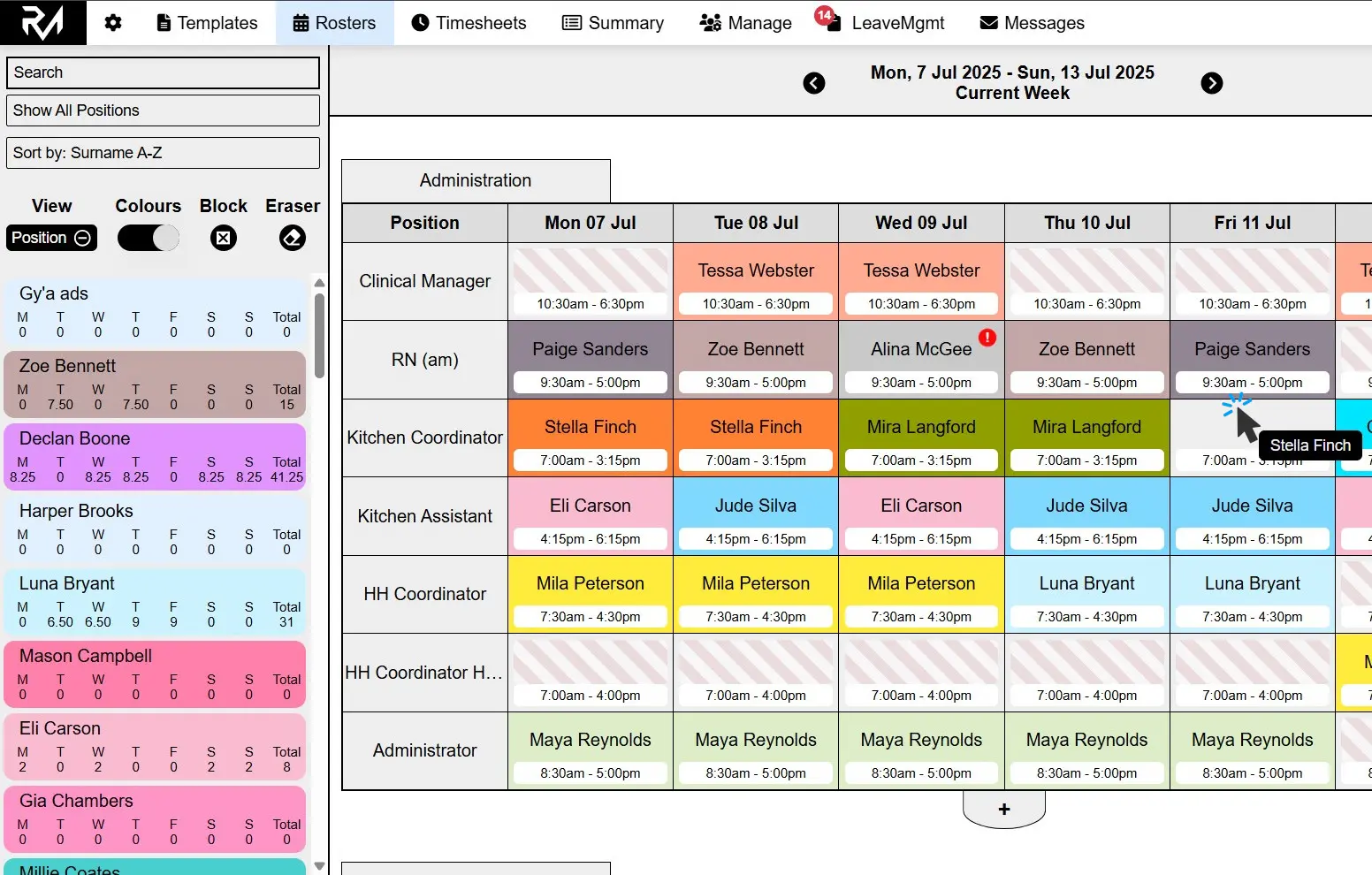Screenshot 1 of RosterMate