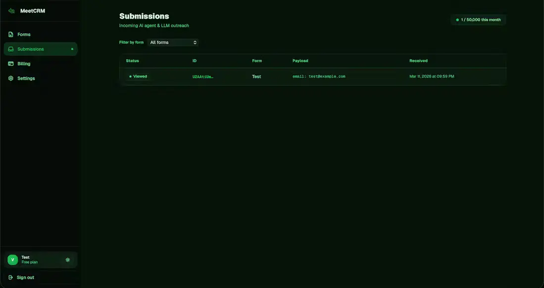 Screenshot 1 of MeetCRM
