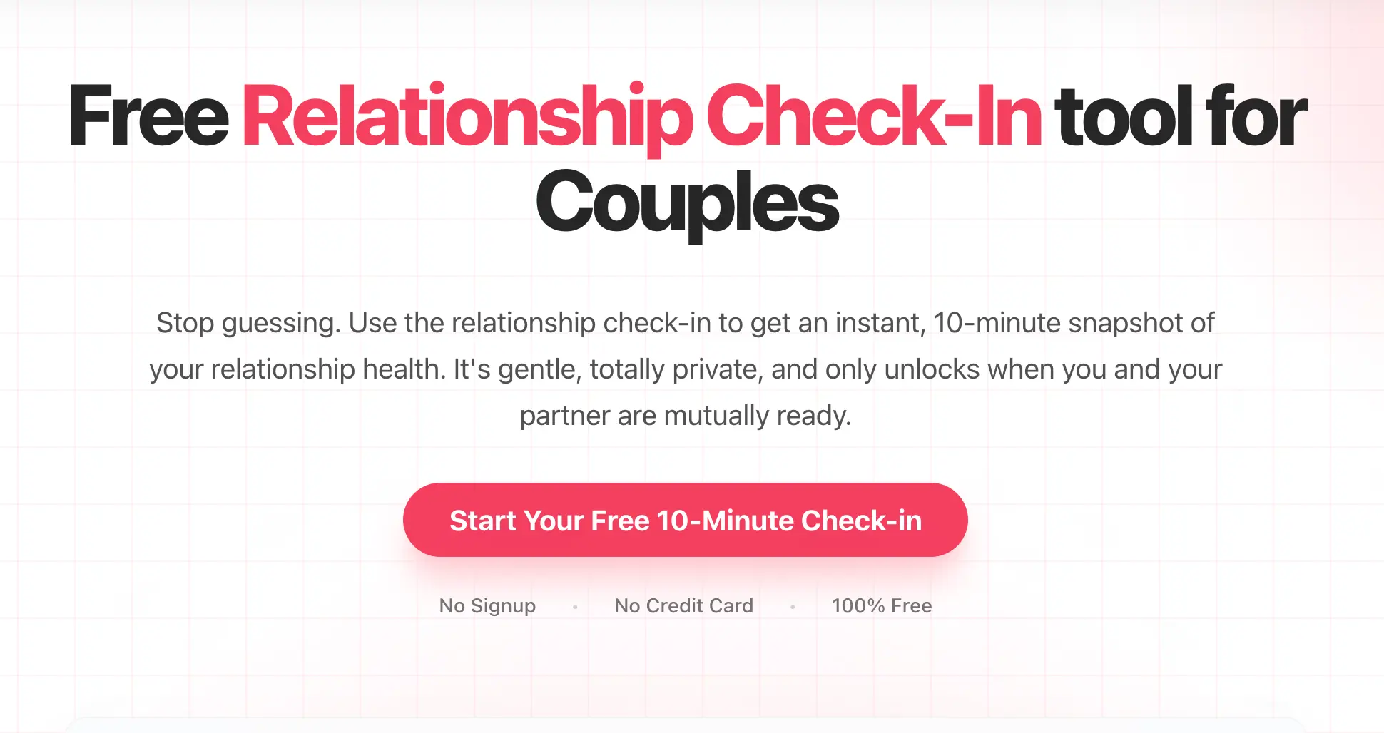 Screenshot 1 of Relationship Check-In
