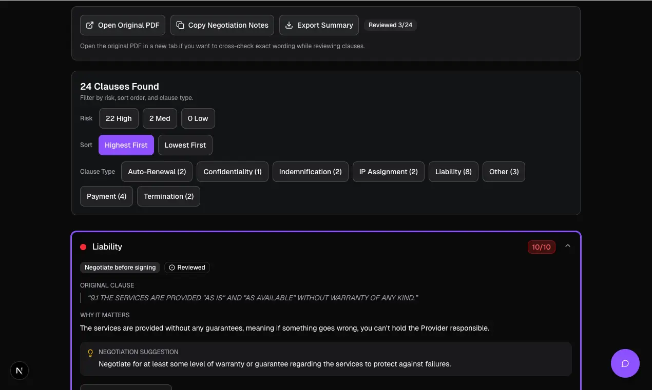Screenshot 4 of Clausibly