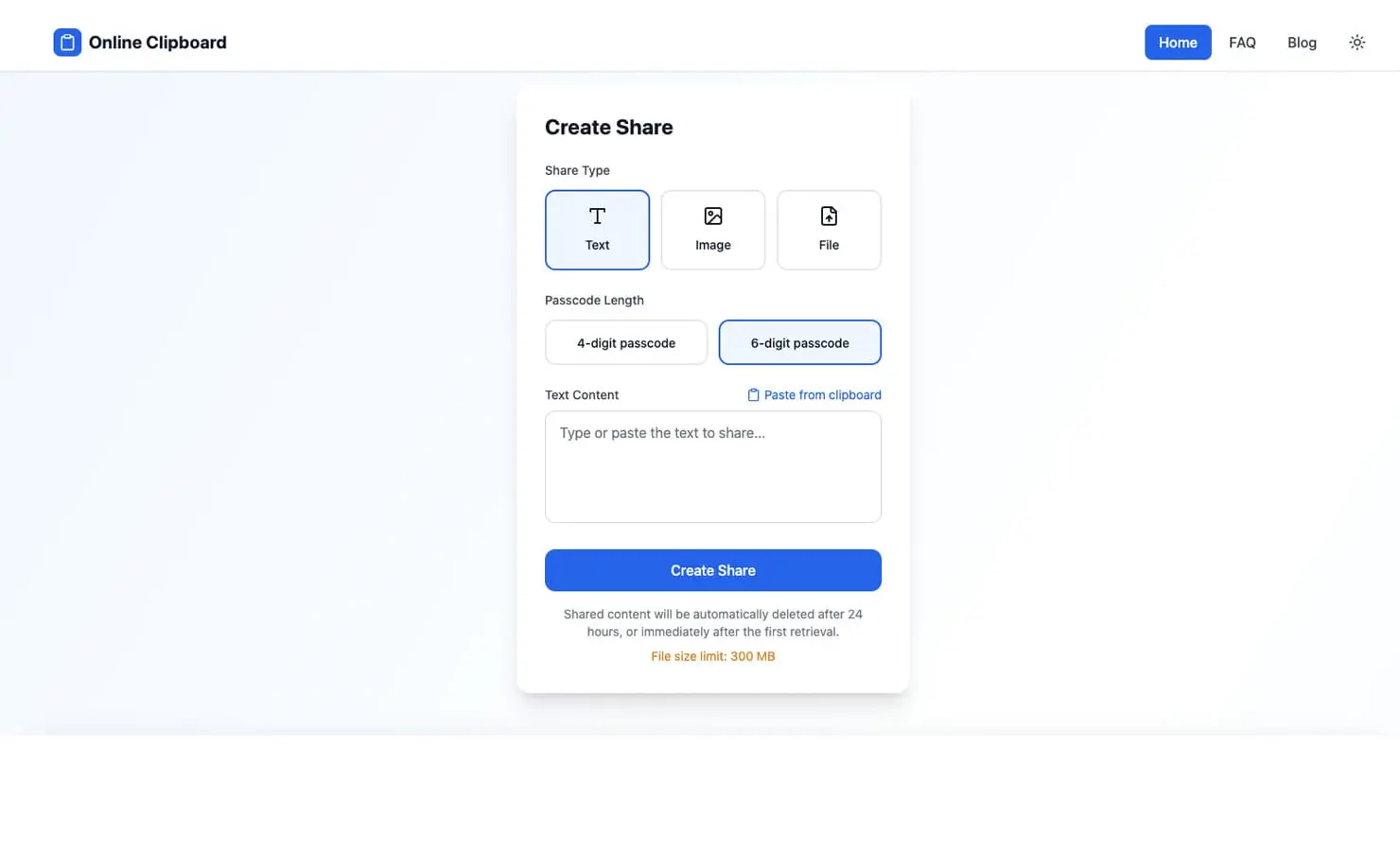 Screenshot 2 of OnlinClipboard