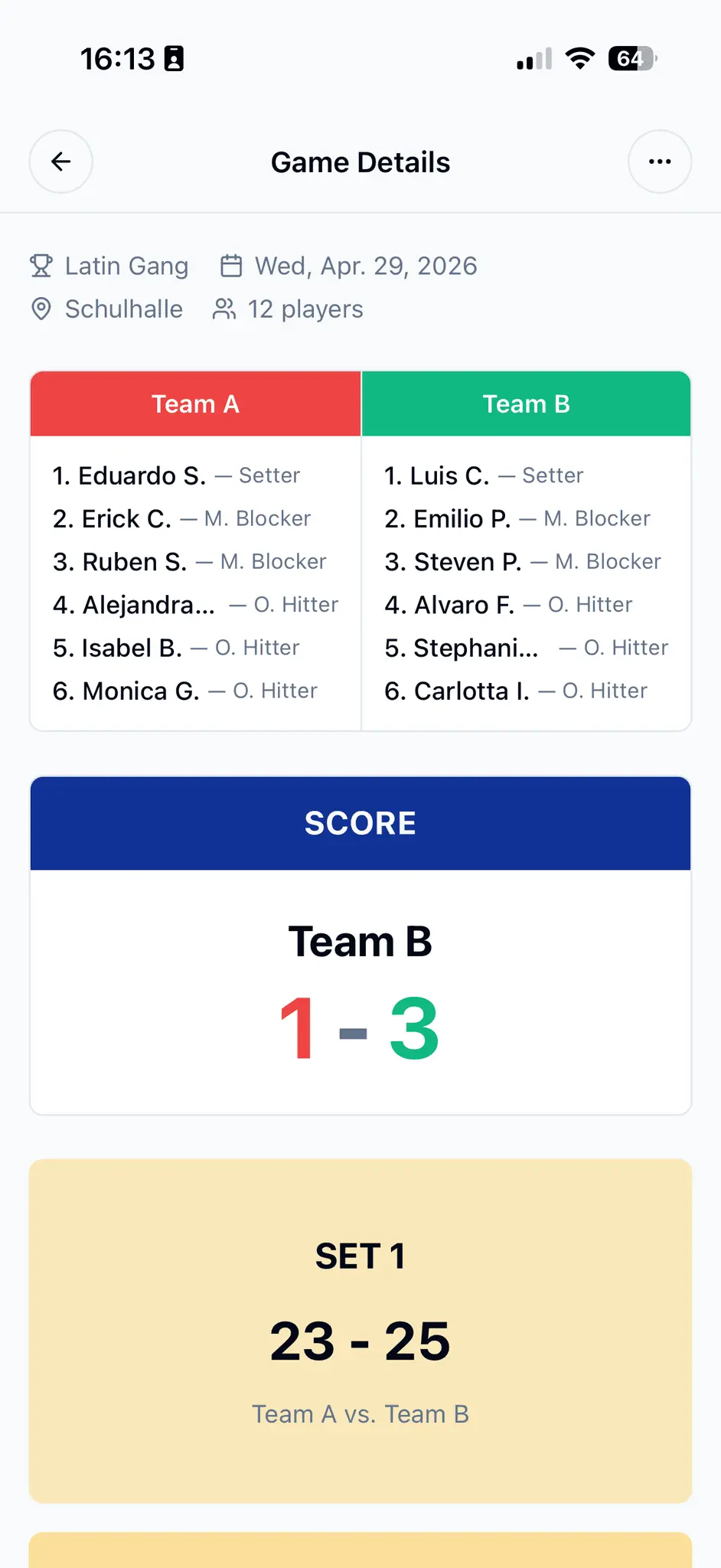 Screenshot 4 of VolleySmart