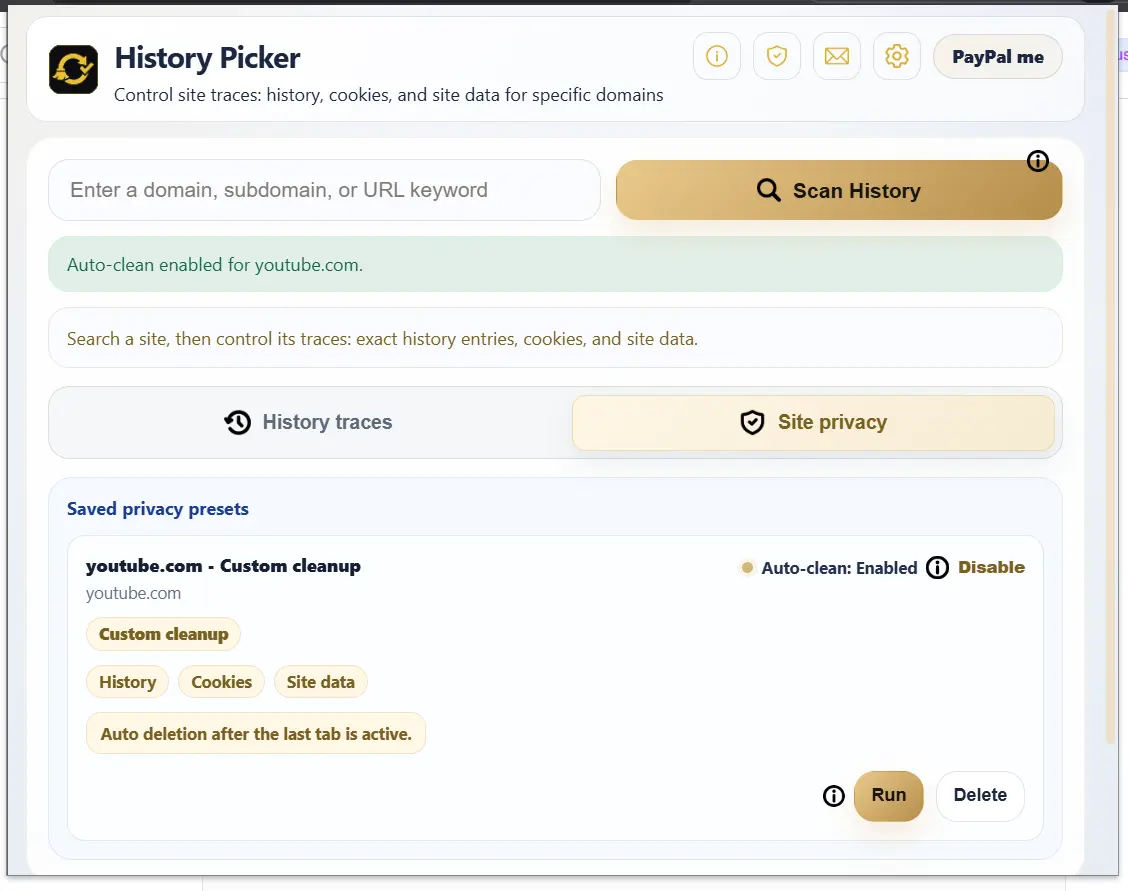 Screenshot 2 of History Picker