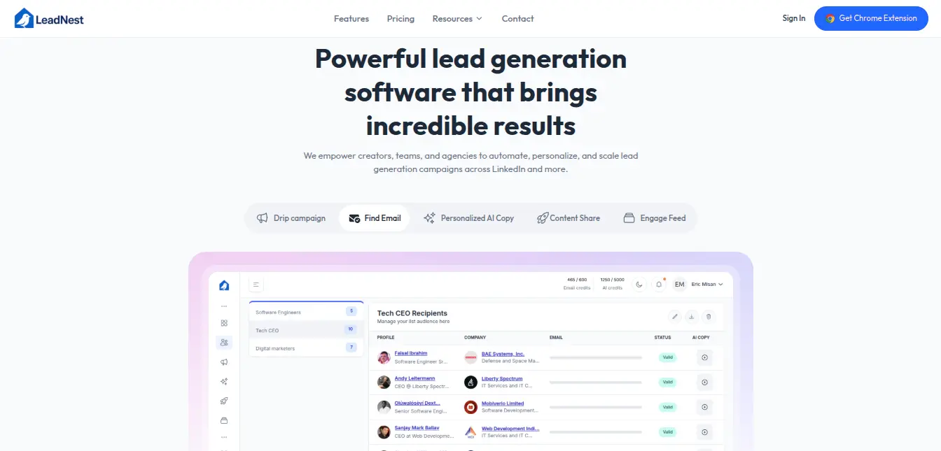 Screenshot 1 of LeadNest
