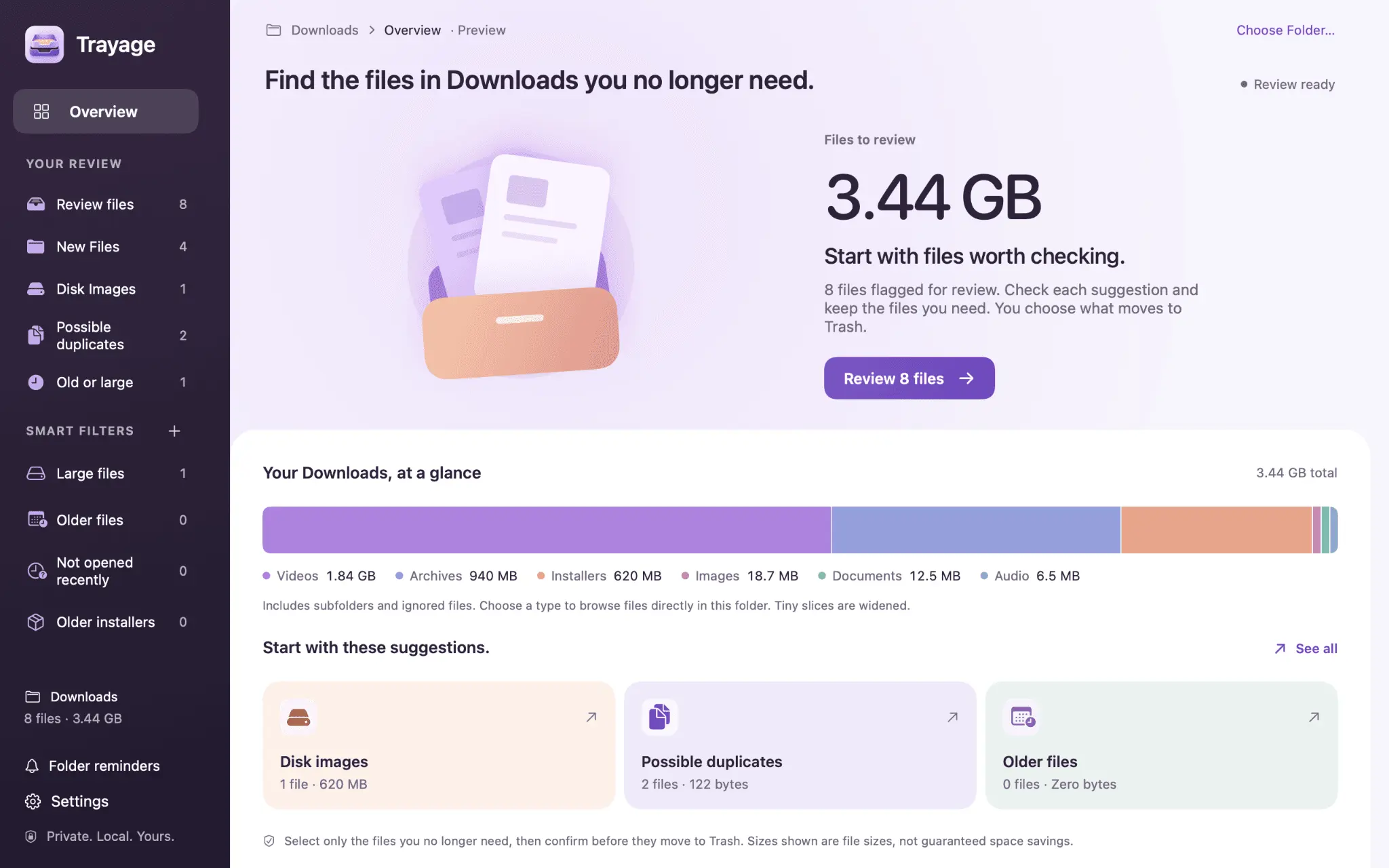 Screenshot 1 of Trayage