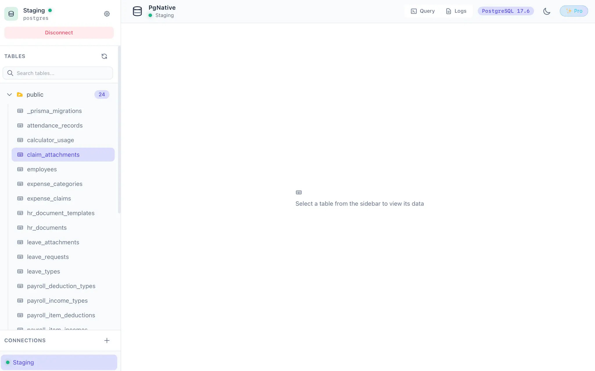 Screenshot 1 of PgNative