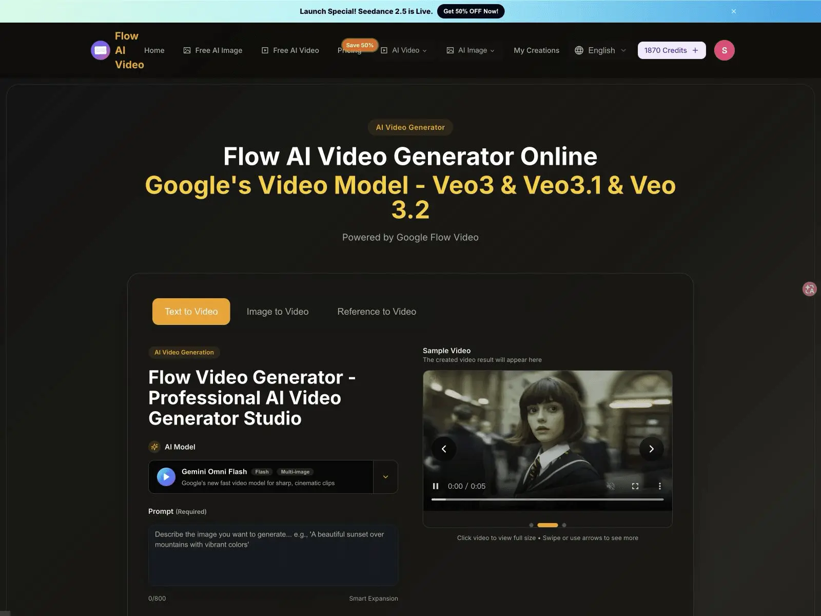 Screenshot 1 of Flow AI Video