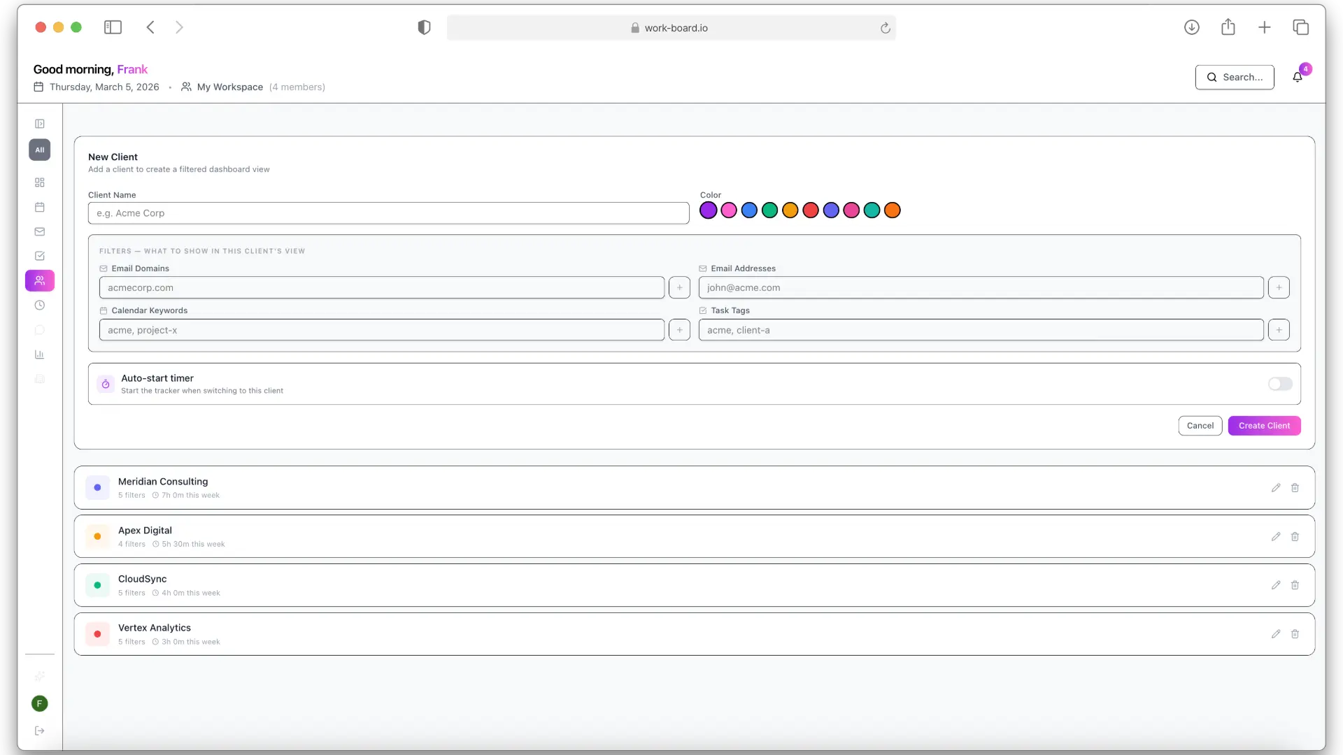 Screenshot 1 of WorkBoard