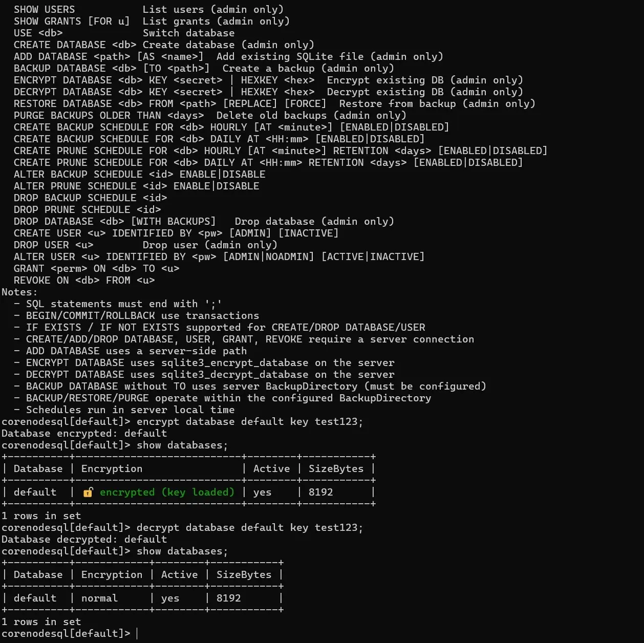 Screenshot 2 of CoreNodeSQL