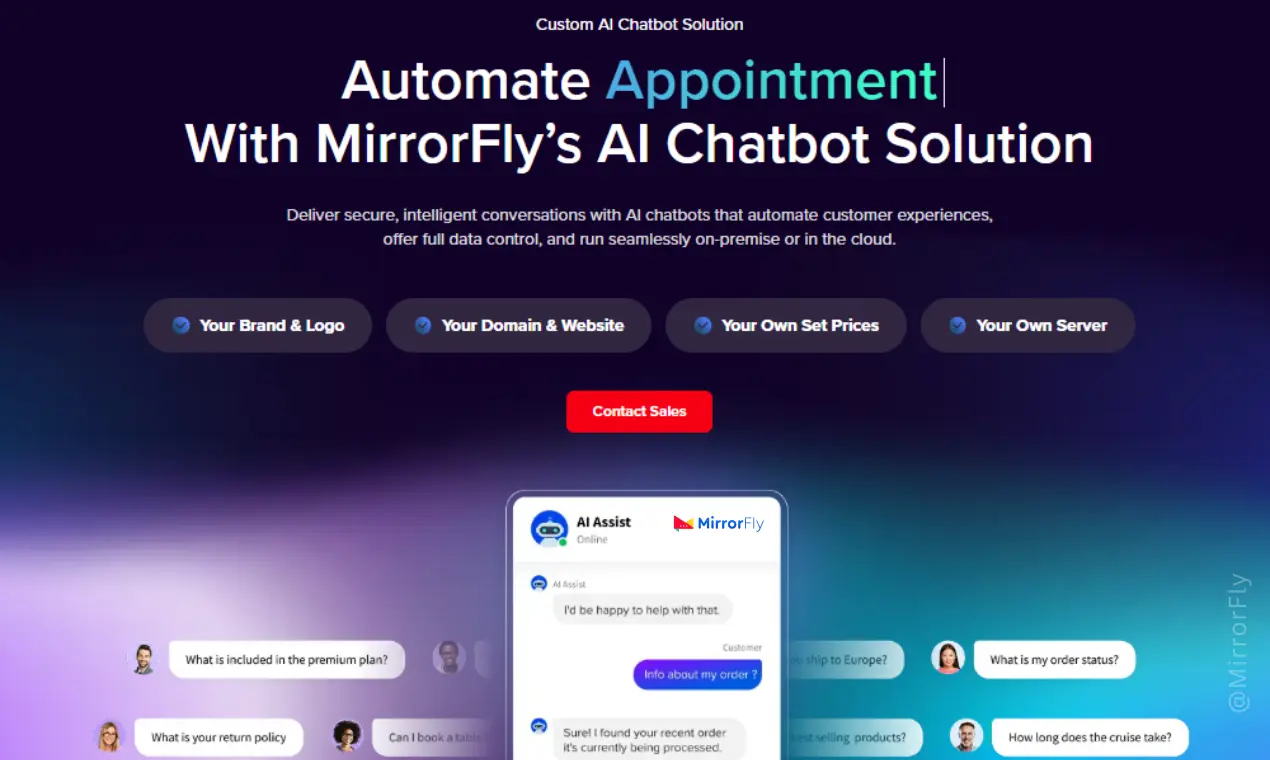 Screenshot 4 of MirrorFly AI Chatbot Solution