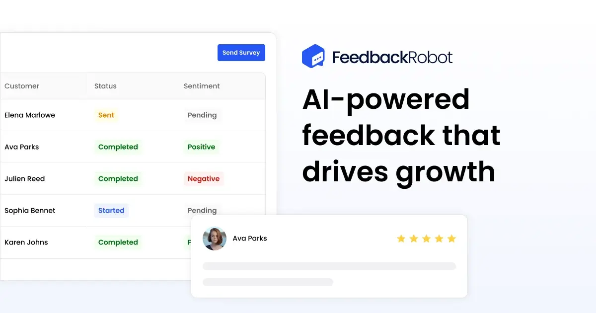 Screenshot 1 of FeedbackRobot