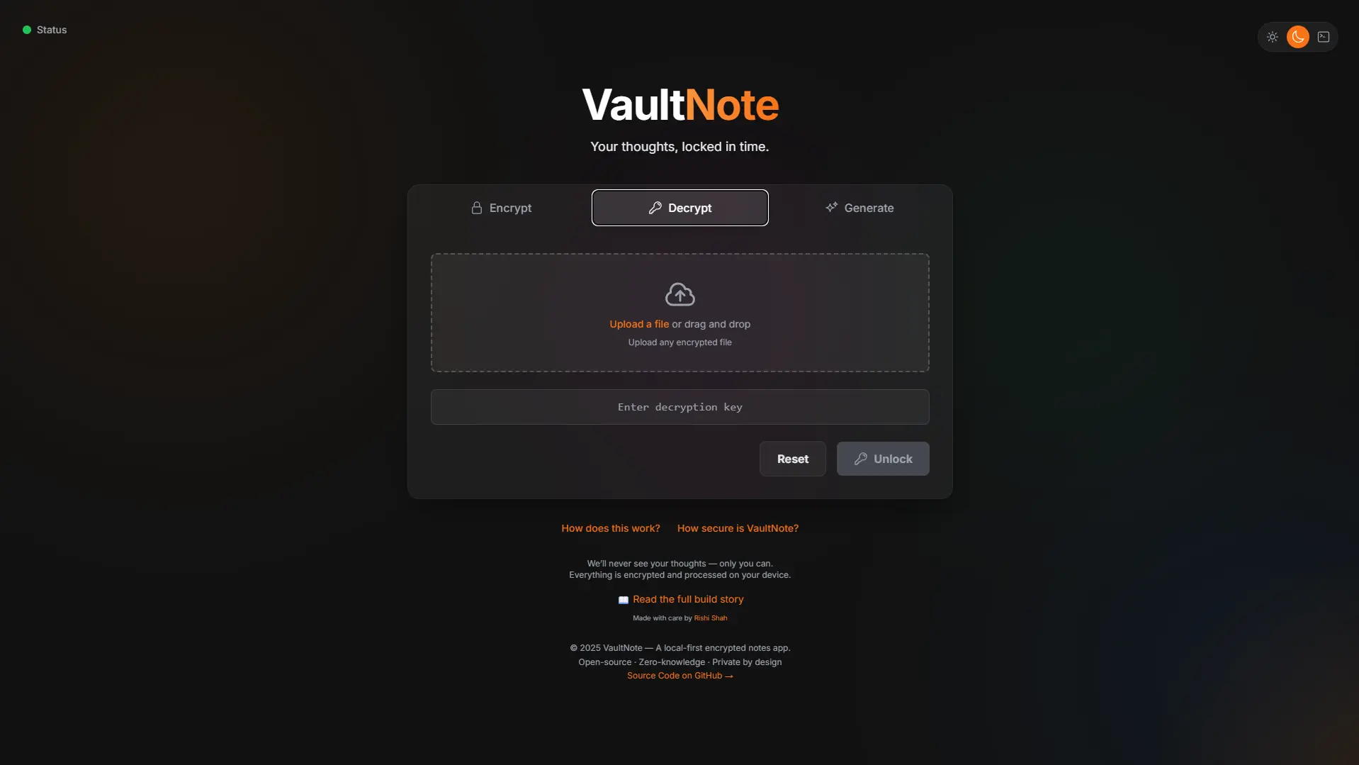 Screenshot 1 of Vault Note