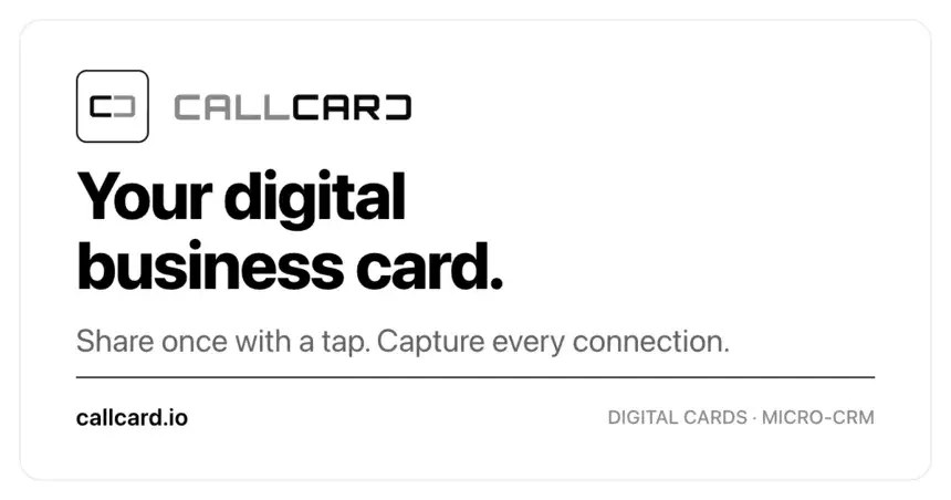 Screenshot 1 of CallCard