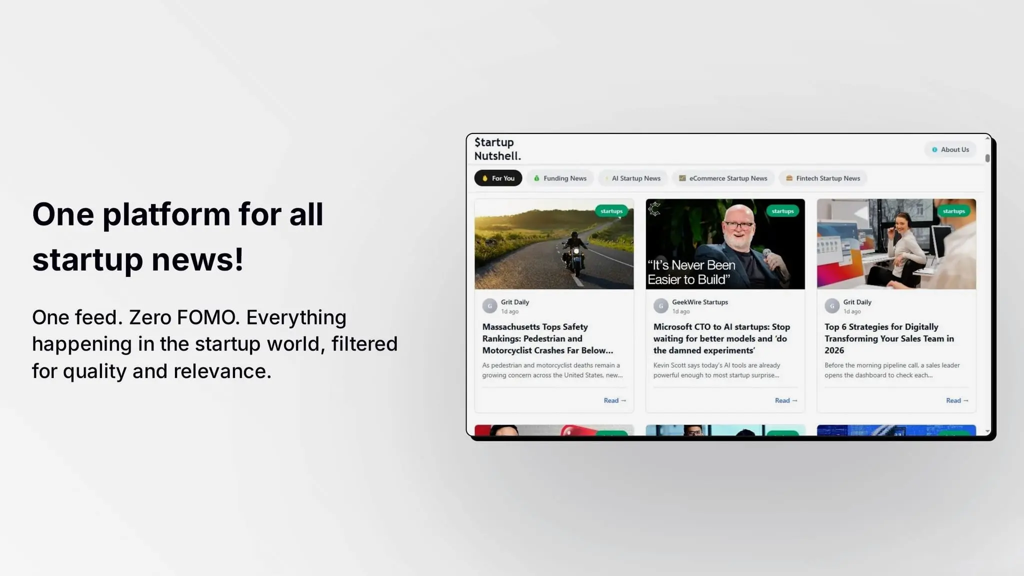 Screenshot 2 of Startup Nutshell