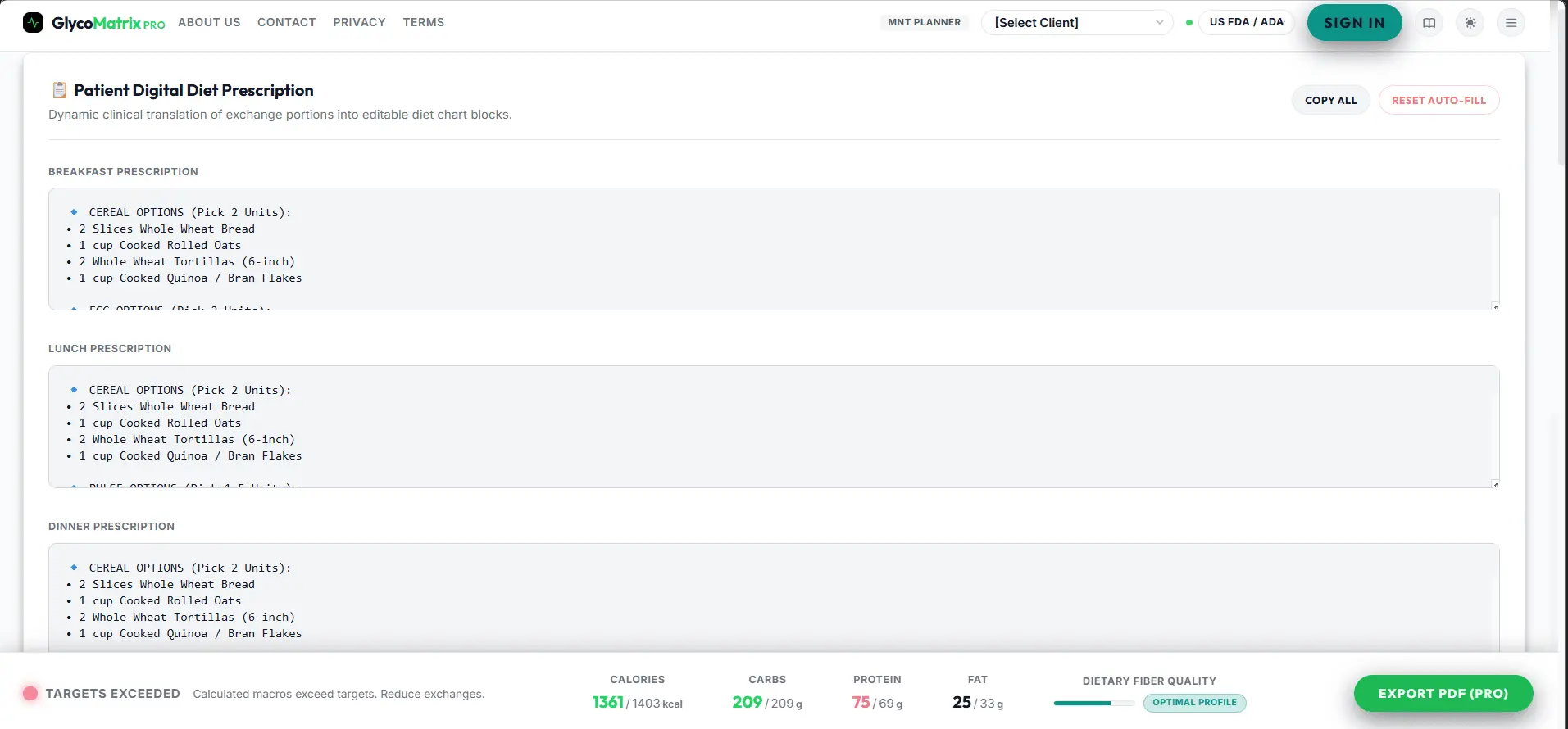 Screenshot 3 of GlycoMatrix Pro