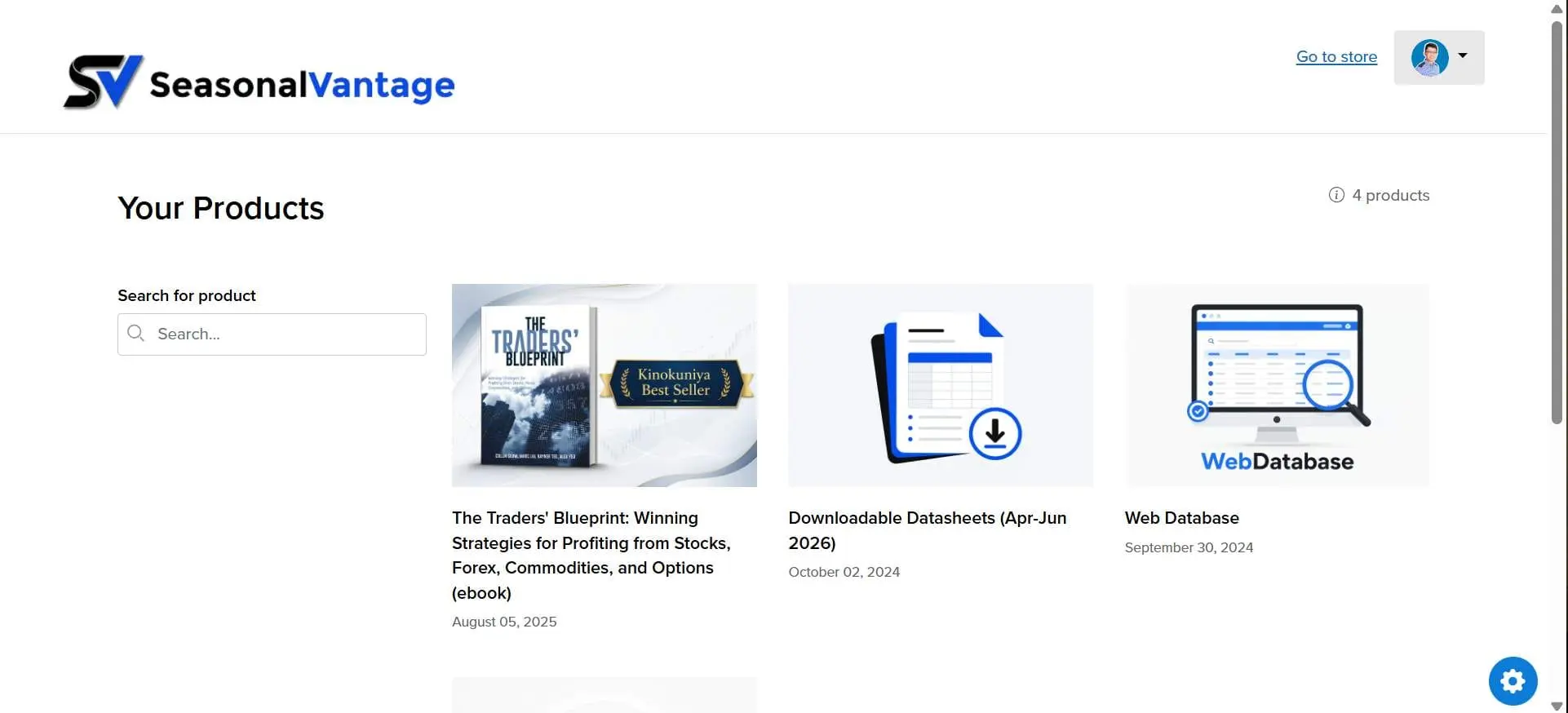 Screenshot 1 of SeasonalVantage