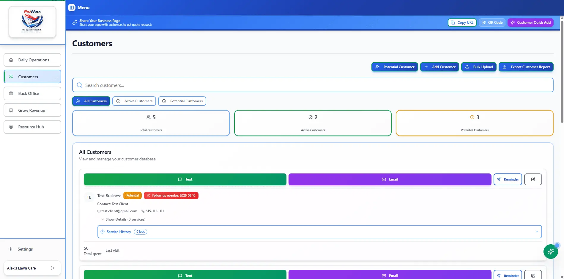 Screenshot 2 of ProWorx Software