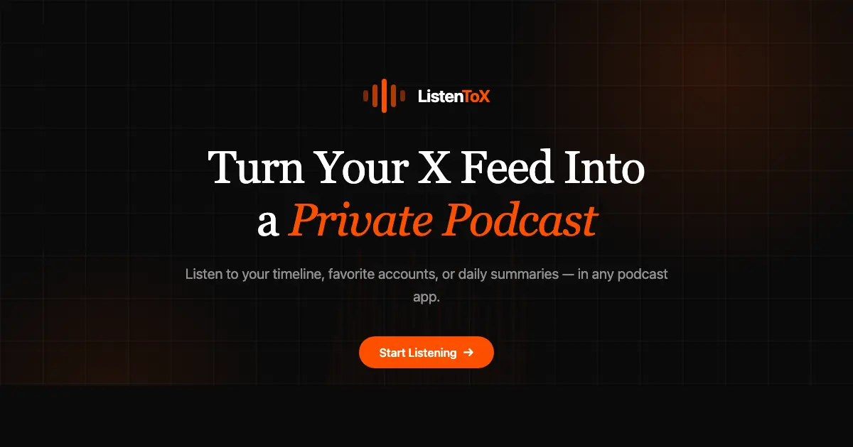 Screenshot 1 of ListenToX