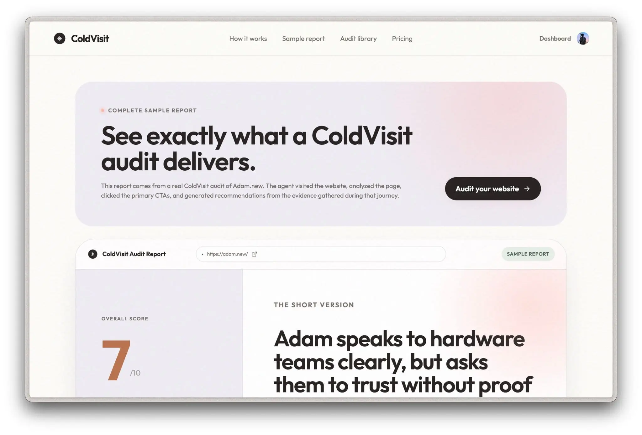 Screenshot 2 of ColdVisit